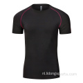 Groothandel volwassen fitness Sport Men T-shirt met korte mouwen